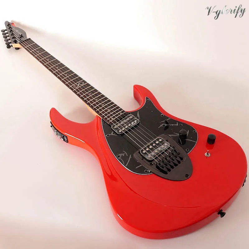 

factory high quality Electric Guitar with on-board Effects with solid alderwood top C neck shape