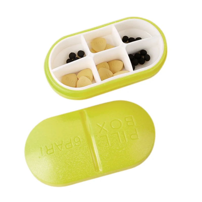 Organizer Box Medical Box Tablet Container Medication Dispenser Cute Plastic Tools Tablet Round Pill Box Tarpaulin
