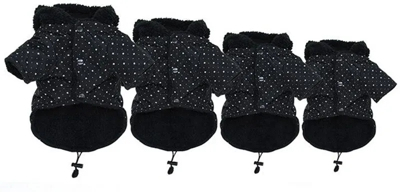 Dog Clothes Thickening Autumn Winter Warm Small Dog Coat Jacket Hooded Cute Pet Dog Costume For Chihuahua Yorkie Teddy 7