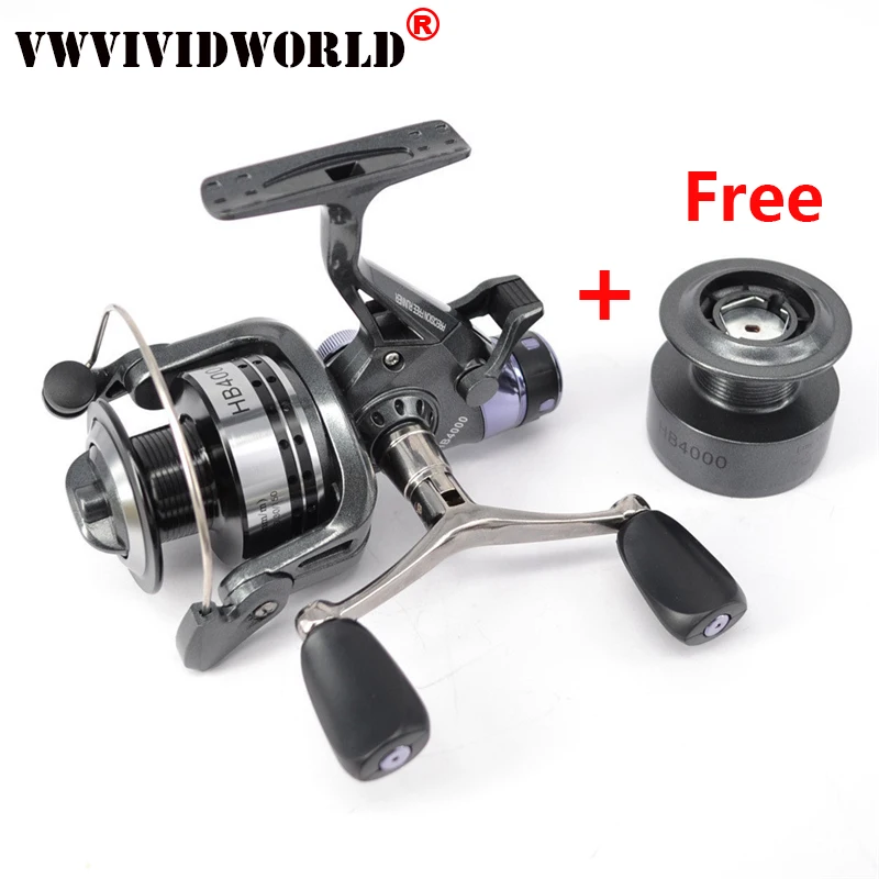 

2019 New Double Spool Double Brake Fishing Reel Free Spare Spool High Speed Spinning Reel Carp Fishing Reels
