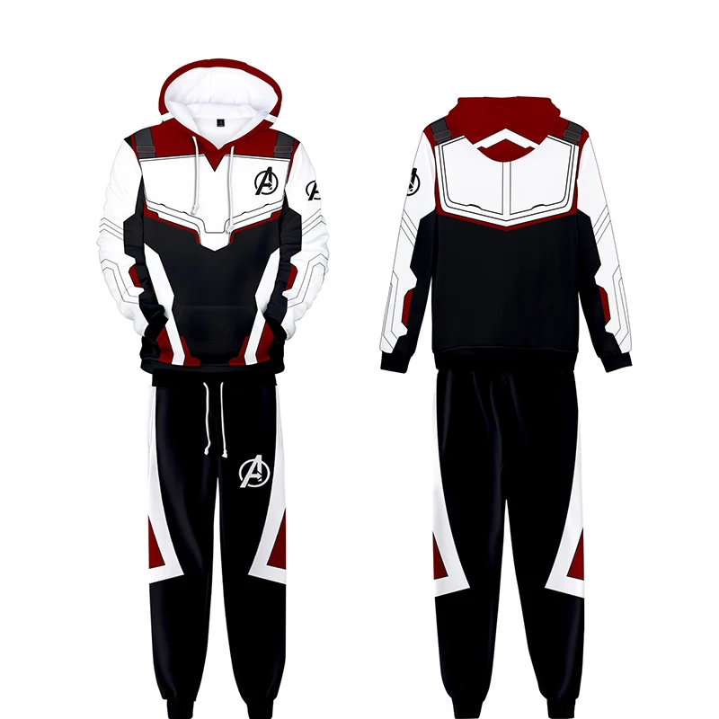New Avengers Endgame Quantum Realm Costume Sweatshirt Jacket Advanced Tech Cosplay costumes superhero Iron Adult Hoodies suit