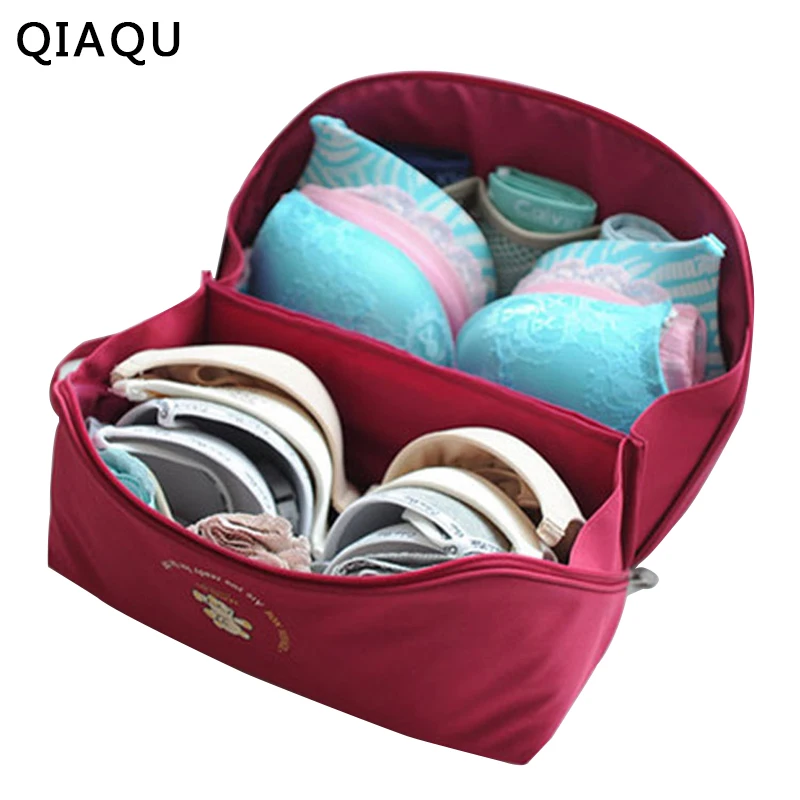 QIAQU Underwear Storage Bag Protect Bra Organizer Underwear Case Travel