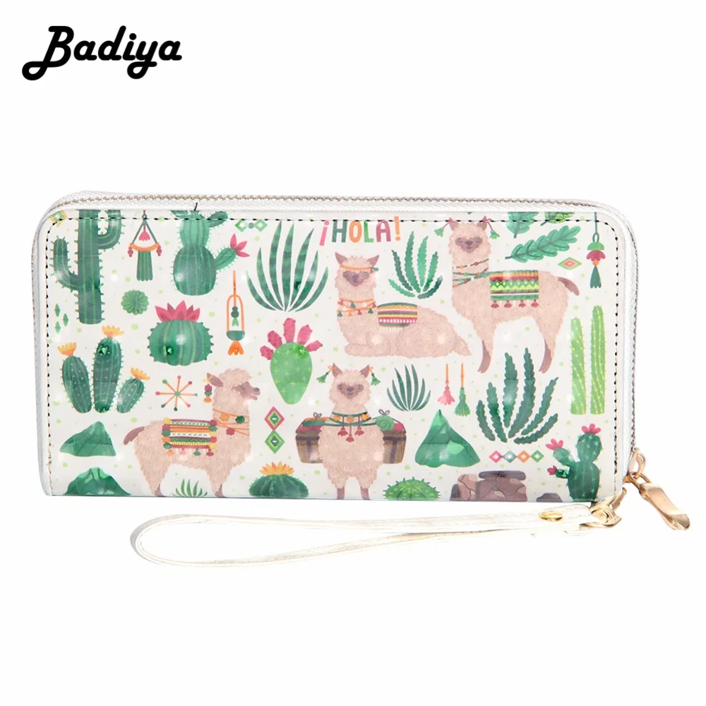 

Fashion 3D Print Cute Alpaca Long Wallet Women New Clutch Girls Coin Purse Phone Case Card Holder Female Carteira Money Bags