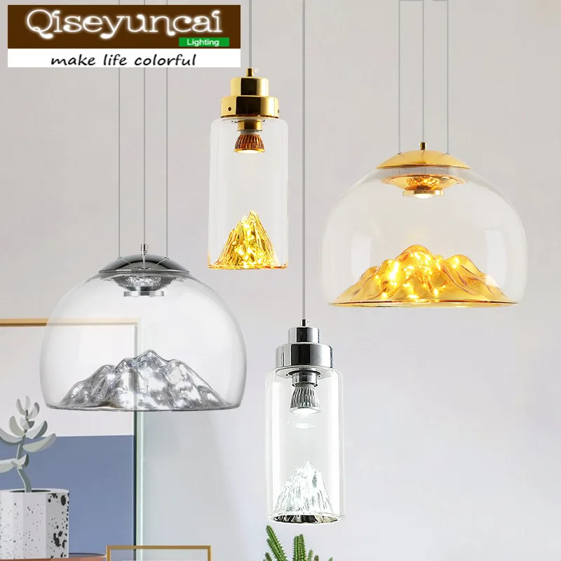 

Qiseyuncai 2018 Nordic restaurant chandelier simple modern creative personality cafe bar bar clothing store decoration lighting