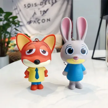 

Zootopia Cartoon Comic Fox Nick Diy Key/Bag accessories Figure Toys for Adult Kid Creative Funny Puppets Cute Animals Hot Sell