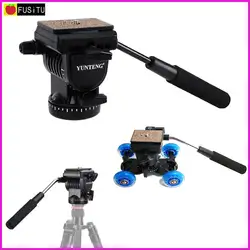 Yunteng Профессиональный YT-950 Видео Штатив Камеры Действие Жидкости Перетащите Штатива для DSLR Съемки Съемки