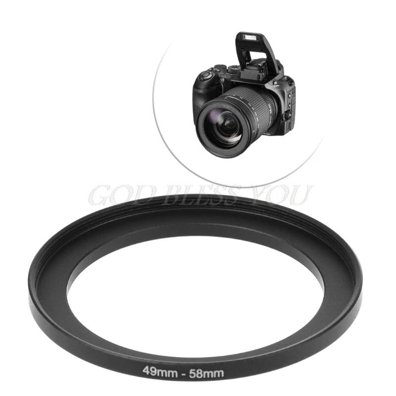 

49mm To 58mm Metal Step Up Rings Lens Adapter Filter Camera Tool Accessories New