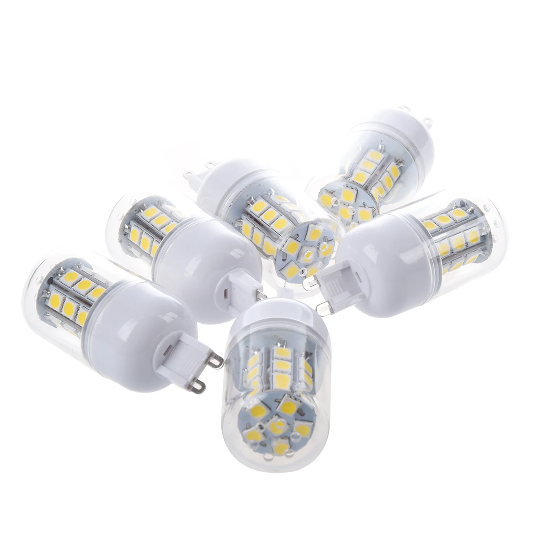 6 X G9 пятно света лампы 5050 SMD 27 светодиодов теплый белый 5 Вт