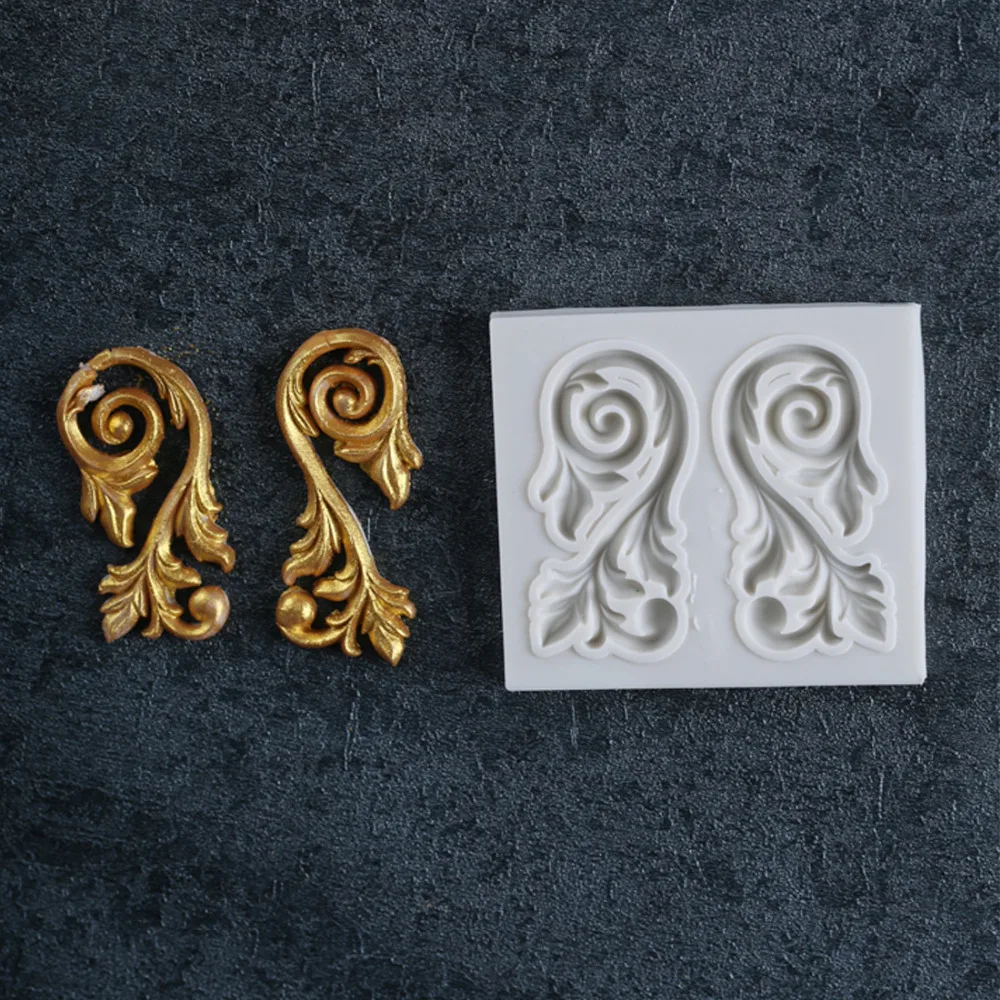 

1PCS Lace Relief Cake Border Silicone Mold Cutting Dies Fondant Mold Chocolate Mold Cake Decorating Tools Bakeware FM1389