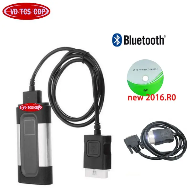 Черный авто CDP Pro OBD2 OBDII 2016 R0/2015 3 keygen Диагностика автомобилей Интерфейс инструмент