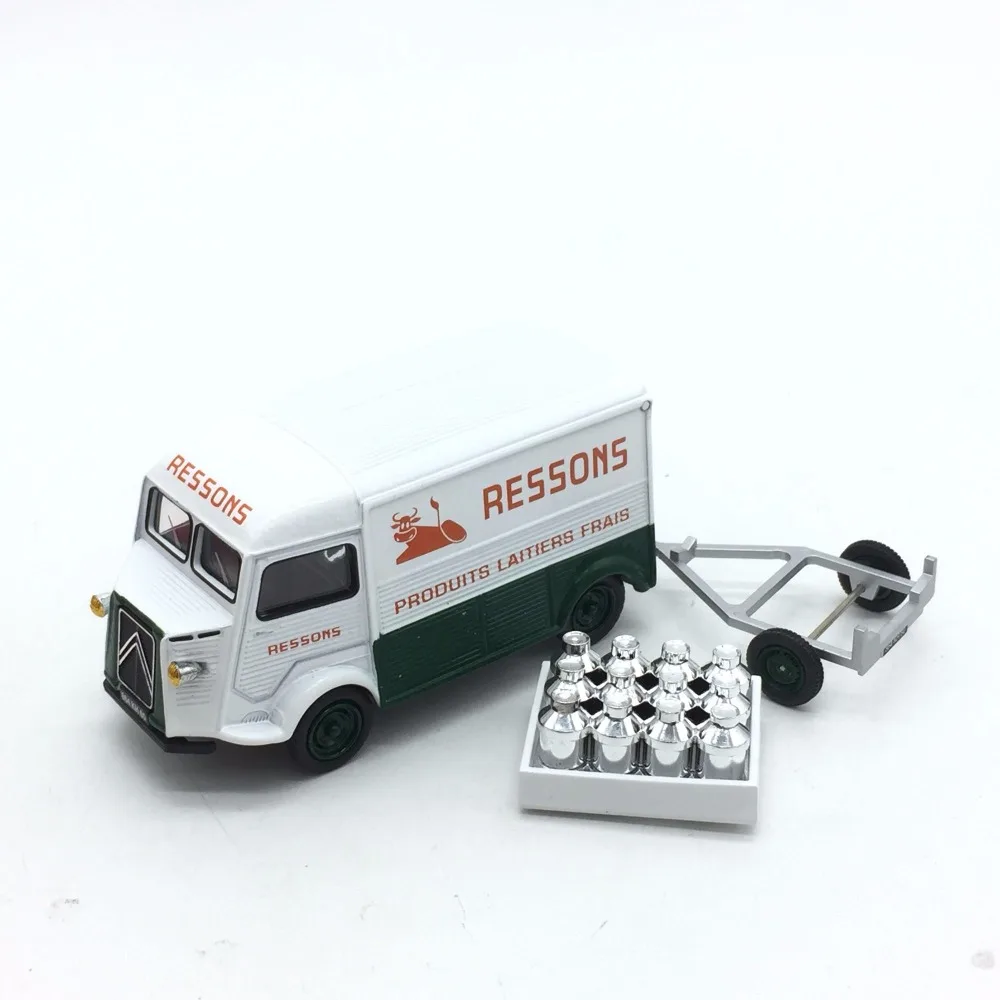 1/43 редкий классический симулятор Citroen с прицепом грузовика поставка молока