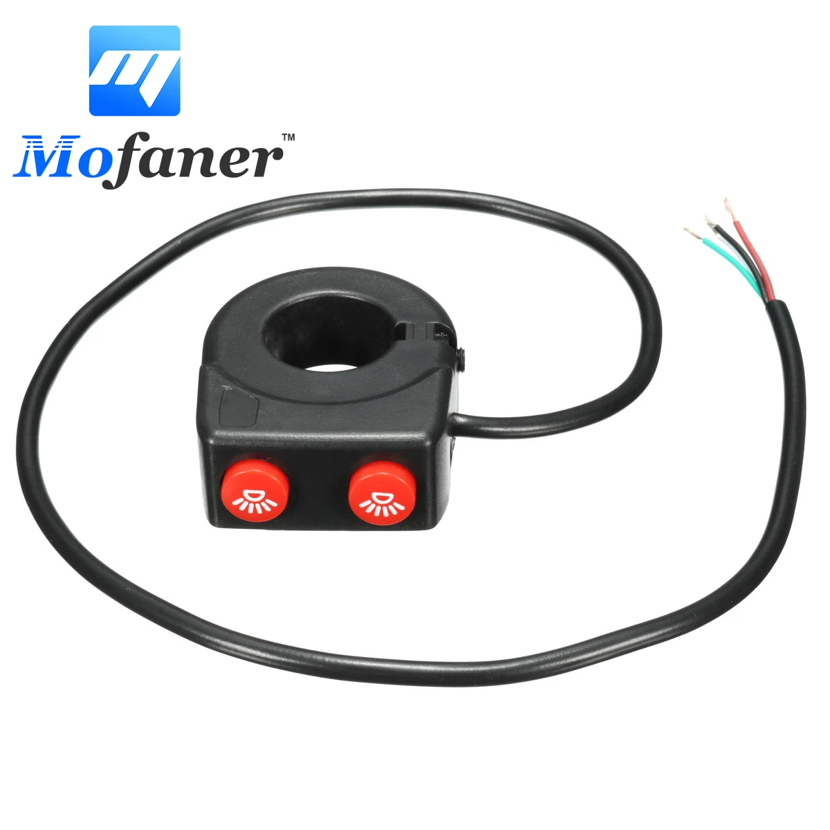 

7/8 Inch 22mm Motorcycle Bike Handlebar On Off Button Head Spot Fog Light Switch
