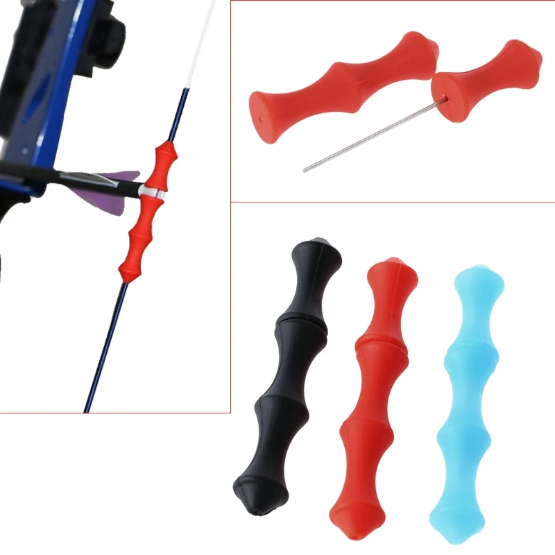 

1 Set Archery Finger Guard Arrow Bowstring Accessories Hunting Archery Accessories Protector Silicone