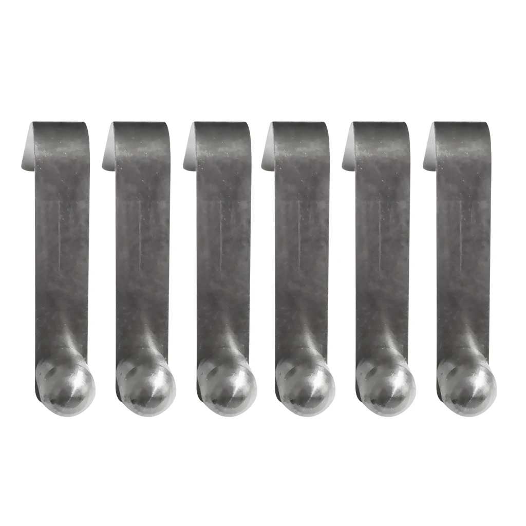 6 Pieces Lightweight Single Button Clips 8mm Kayak Paddle Snap Spring Clip Tent Pole Clips for Kayak Paddle Tent Pole