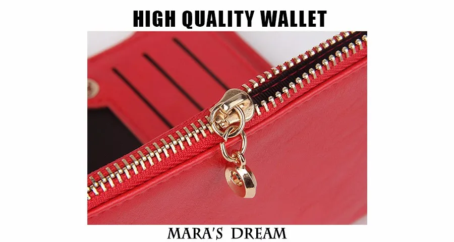 Mara's Dream дизайнерский тонкий женский кошелек на тонкой молнии, Дамские кошельки из искусственной кожи, Женский кошелек, мини клатч, дешевые женские кошельки