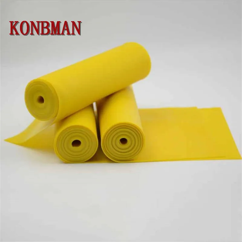 

0.5mm 0.6mm 0.7mm*2m thickness slingshot rubber band tube yellow natural latex flat rubber band slingshot catapult