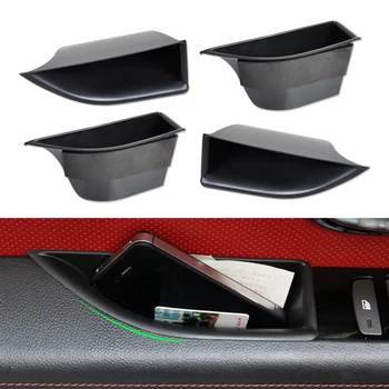 

DWCX 4Pcs Interior Front + Rear Door Armrest Storage Box Container Holder For Land Rover Range Rover Evoque 2012 2013 2014 +