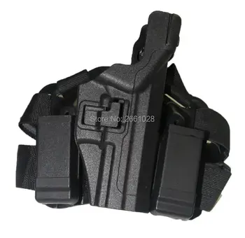 

LV3 Tactical Pistol RH Drop Leg Holster Airsoft HuntingThigh Duty Gun Holster For Compact USP Black