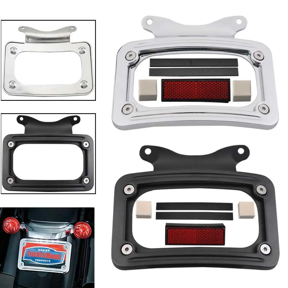 

Laydown Curved License Plate Frame Fit For Harley Street Glide FLHX 10-19 FLTRX10–13 FLTRX FLTRXS 15–19 FLHRXS 17–19 FLHXS 2018