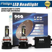 1 Компл. 10800Lm 90 Вт H13 P hilips Лампы Светодиодные Фары Привет/Lo луч Авто 9008 Фары Conversion Kit 6000 К Ксеноновые Белый Вождения лампы