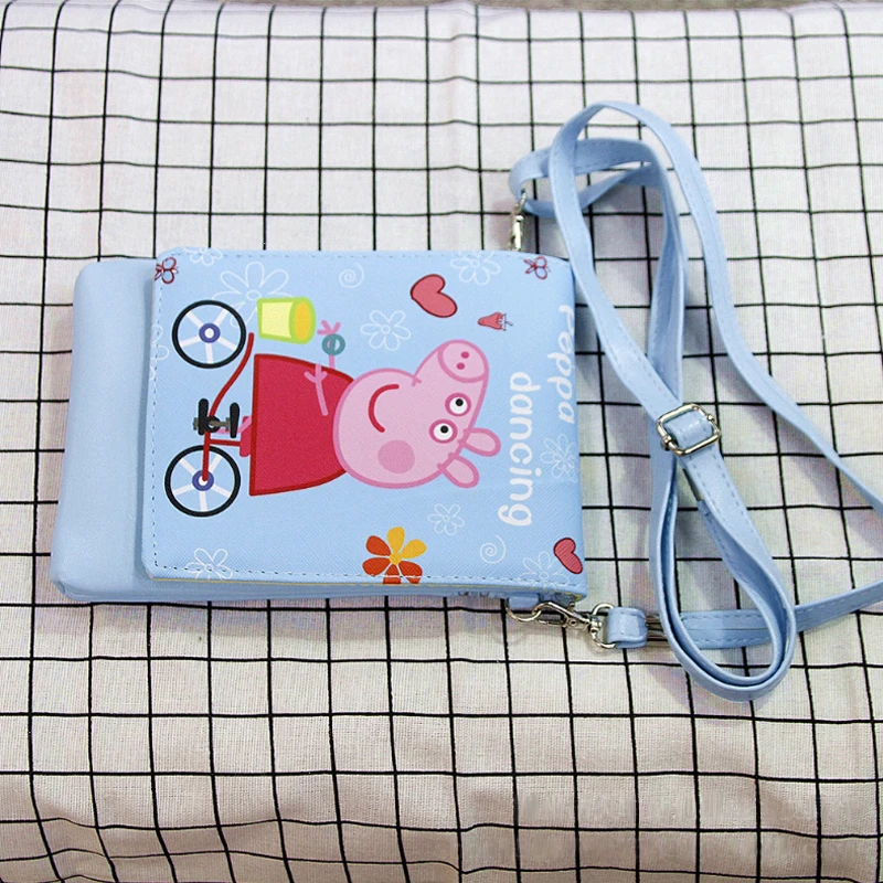 Модная новинка Peppa Игрушка Свинья Аниме Мультфильм Детская сумка через плечо флип Детский рюкзак детский подарок