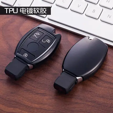Чехол для автомобильного ключа из ТПУ чехол Брелока Для Mercedes AMG W203 W210 W211 W124 W202 W204