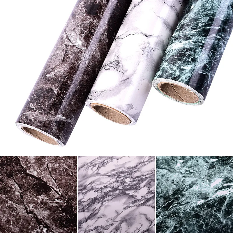 0 6x5m Marble  PVC Self adhesive  Wallpaper Sticker  DIY 