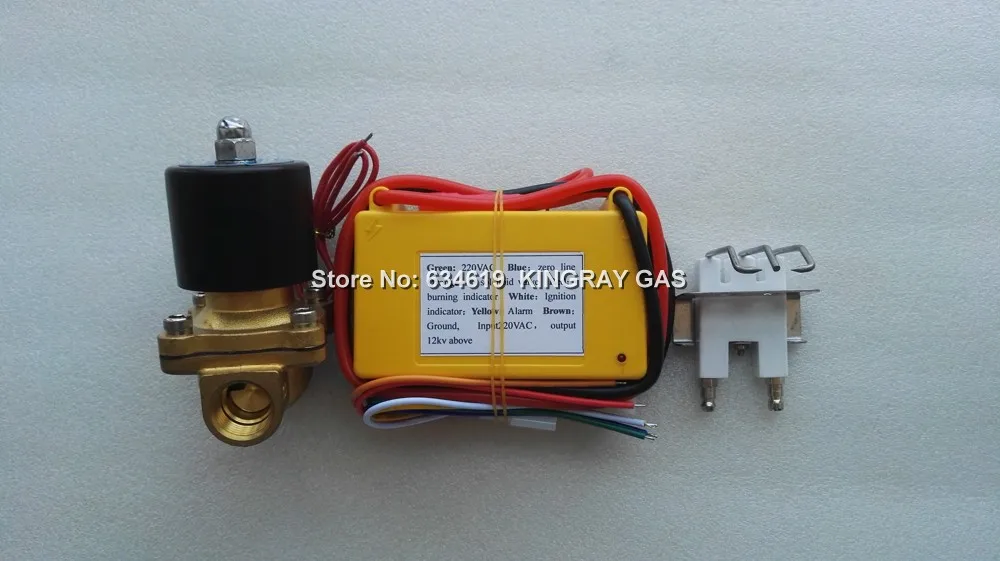 US $50.00 220V 12 solenoid automatic gas ignition controller kits industrial oven gas igniter full set gas burner lighter factory sale