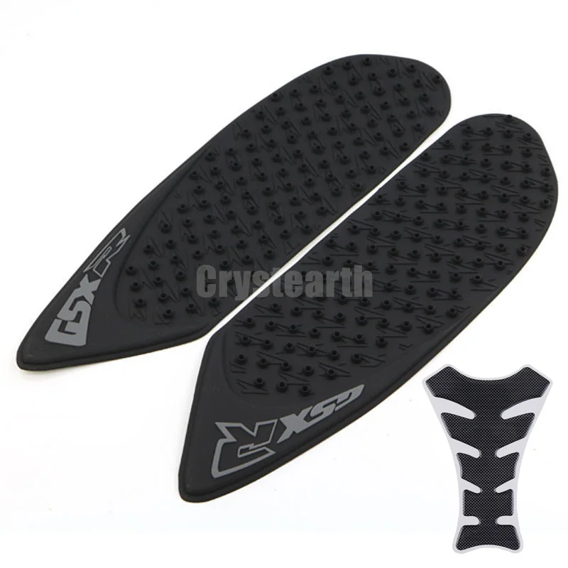 Black Motorcycle Fuel Tank Traction Pad Side Gas Decal Sticker For Suzuki GSXR600 GSXR750 K6 GSXR 600 750 2006 2007 | Автомобили и