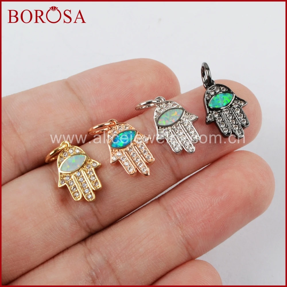 BOROSA 20 шт смешанные цвета кубический циркон Druzy Кулон распорка CZ микро проложить