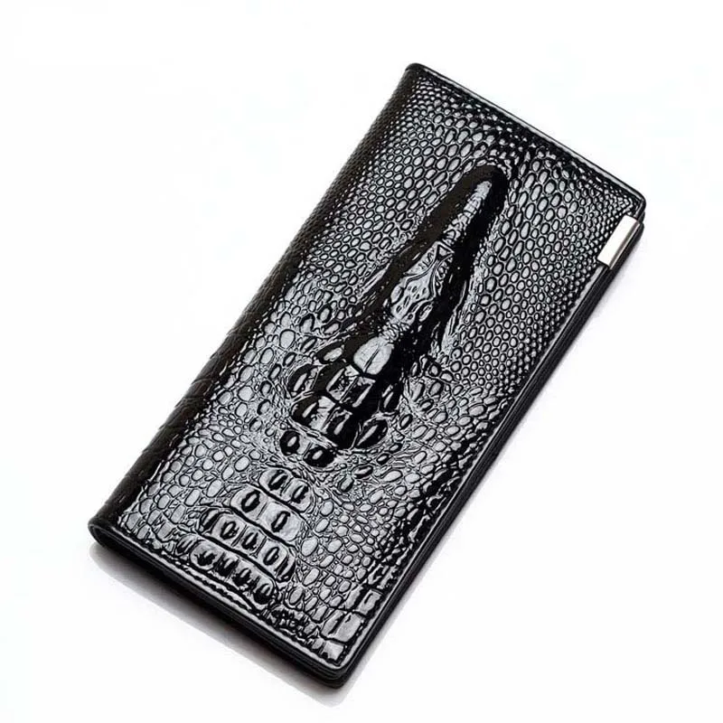 MIRROR-SUNNY-Alligator-leather-men-long-wallet-croco-multi-card-purse-men-hand-bag-clutch-card-