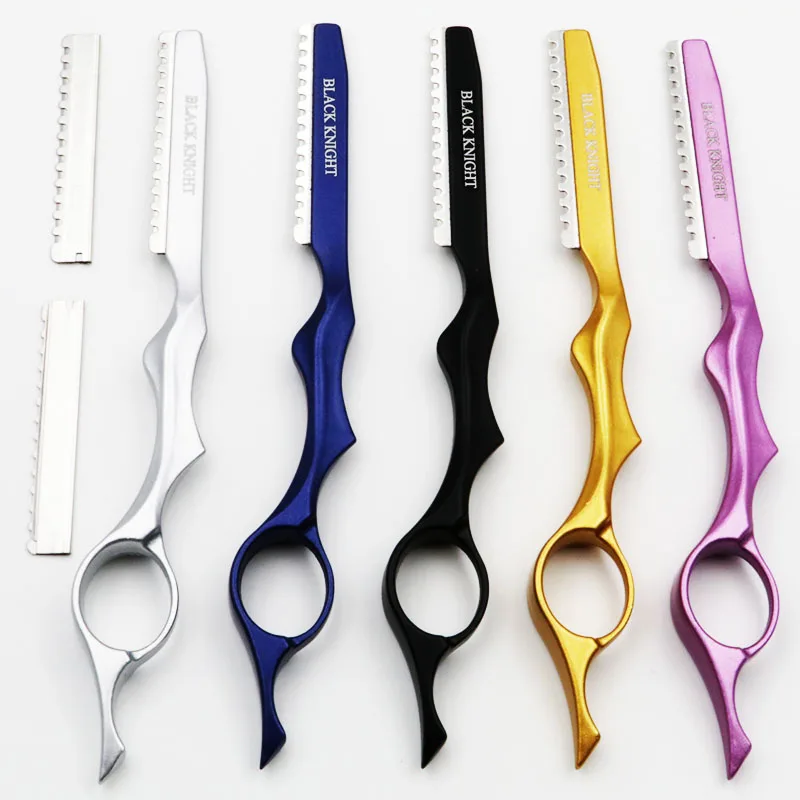 Горячая Япония нержавеющая сталь профессиональная острая Парикмахерская бритва лезвия для стрижки волос режущий филировочный нож салонные инструменты