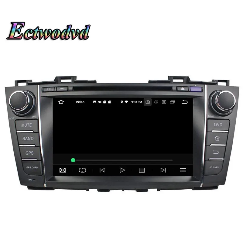 Top Ectwodvd Octa Core 4G RAM 64G ROM Android 9.0 Car Multimedia DVD Player GPS HeadUnit For Mazda 5 2009-2012 Premacy 2009-2012 8
