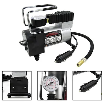 

New 100PSI Super Flow DC 12V Metal Air Compressor Tyre Inflator Car Air Pump Vehicle Pump Electric Pressure Gauge Drop Shipping