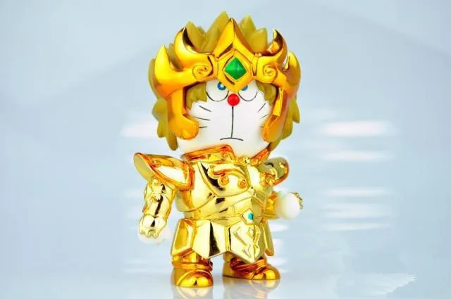 HKXZM аниме Рисунок 10 см милый DoraCat Doraemon Cos Saint Seiya Leo ПВХ фигурка Коллекционная модель