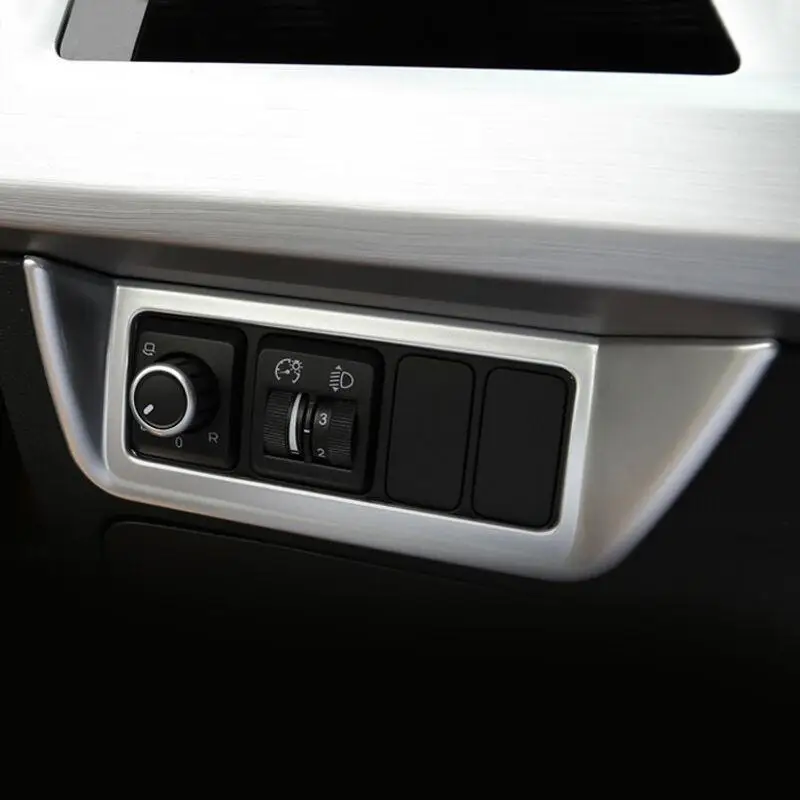 

For Geely Atlas 2016 2017 2018 ABS Plastic Chrome Accessories Car Headlamps Adjustment Control Switch Panel Cover Trim