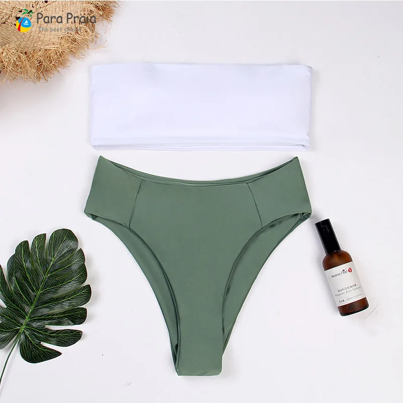 2019 High Waist Swimwear Sexy Bandeau Bikini Set Push Up Swimsuit Bathing Suit Brazilian Micro Thong Bikini G String Swimsuit