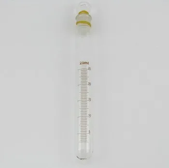 

25ml graduated glass test tube with plug alibration test tube glass tube