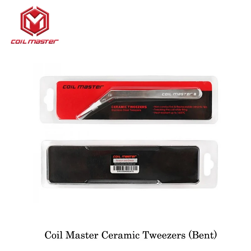 

Original Coil Master Ceramic Tweezers Bent for Electronic Cigarette rebuild RDA RTA RDTA VS Coiil Master Ceramic Tweezers