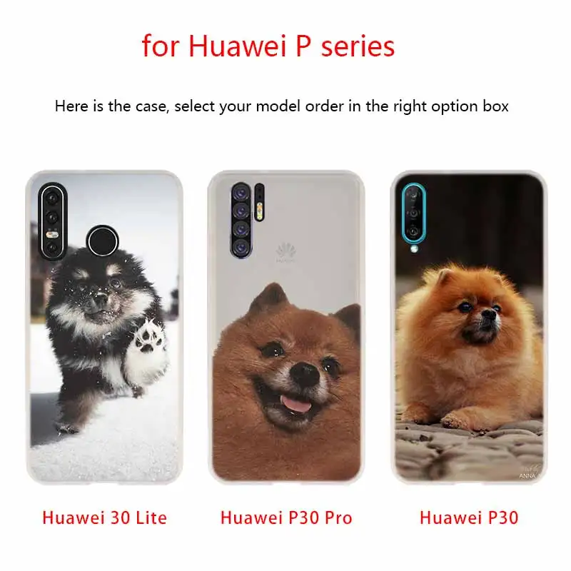Чехол для телефона с изображением померанских собак Huawei P40 P9 P10 P20 P30 Lite чехлы Pro P
