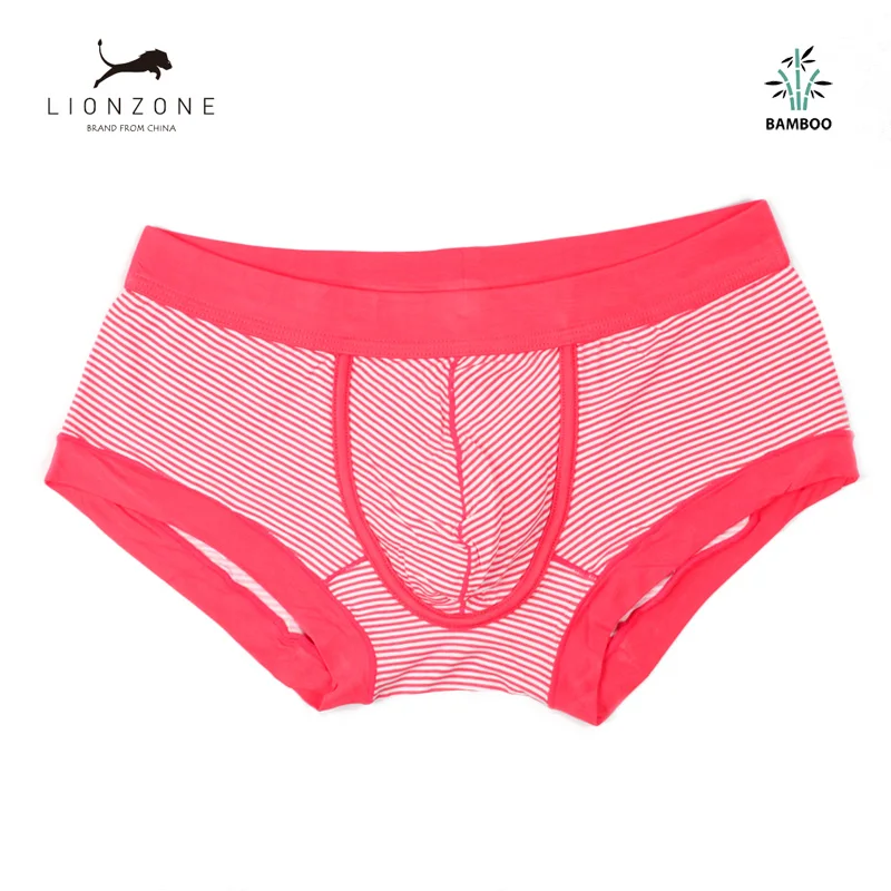 Мужское нижнее белье боксеры в полоску трусы бамбуковое модные Cueca Masculina Новое
