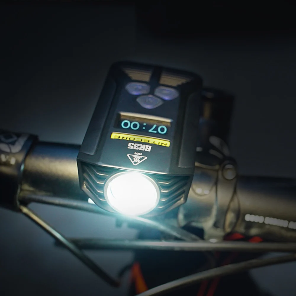  NITECORE BR35 bike light Dual Distance Beam Rechargeable bicycle light 2xCREE XM-L2 U2 1800lm + Bui - 32852284402