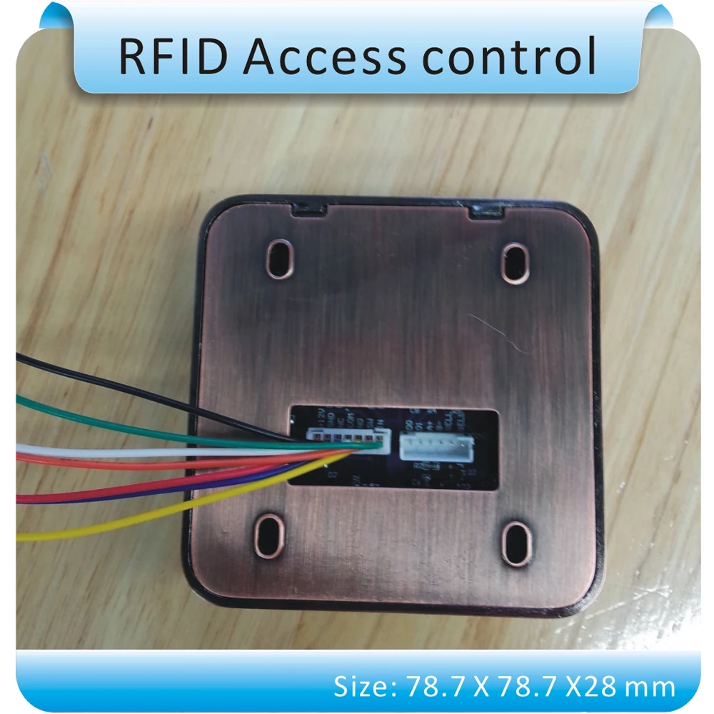 Новейшая дизайнерская металлическая чехол сенсорных клавиш 125 кГц RFID+ контроль доступа к паролю системы DC12V бесплатно отправить 10 шт. карты