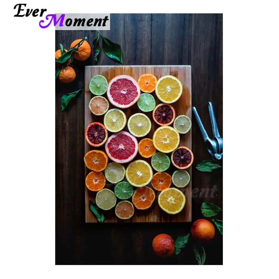

Ever Moment Diamond Painting Fruit Picture Of Rhinestone Full Square Drill Mosaic Handmade Diamond Embroidery Decoration ASF1420