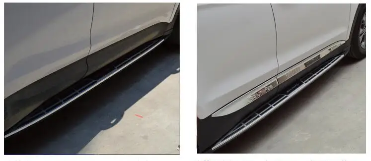 4 шт ABS Chrome боковые двери автомобиля тела протектор рельефная Накладка для отделки для hyundai Santa Fe IX45 2013 BY EMS