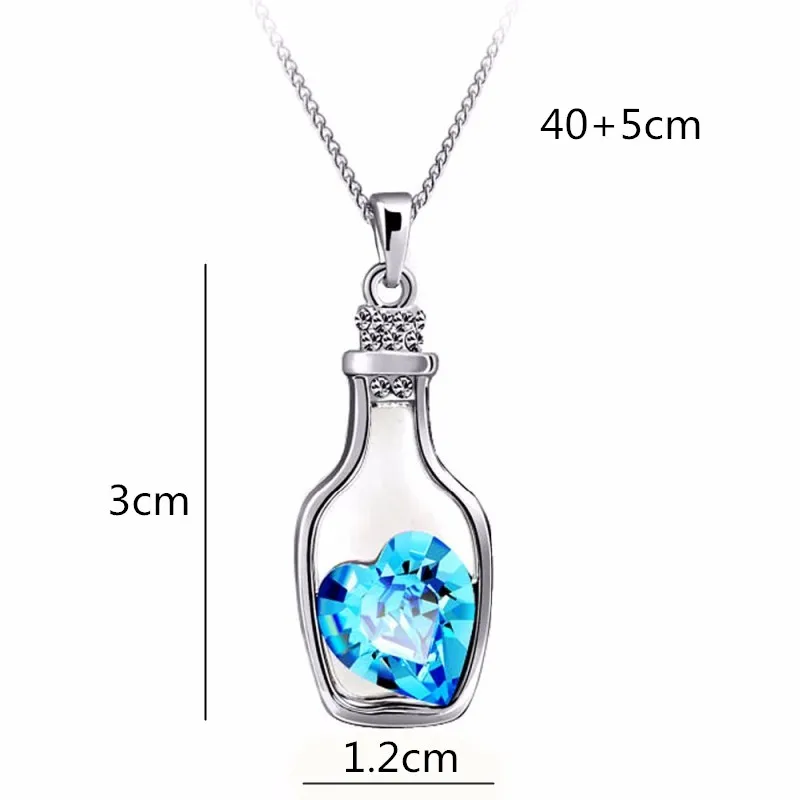 2017-New-Silver-color-Jewelry-Bottle-Heart-Shape-Cubic-Zircon-Statement-Necklace-Pendants-Crystal-Collares-for_