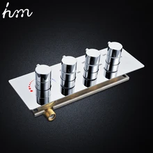 hm Faucets Accessories Contemporary Brass Chrome Thermostatic Shower Valve 3 Way Bathtub faucet Diverter Thermostat Mixer hm Faucets Accessories Contemporary Brass Chrome Thermostatic Shower Valve 3 Way Bathtub faucet Diverter Thermostat Mixer