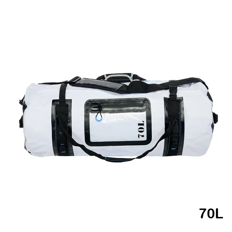 White 70L Сухая сумка 20л 50л 70Л речная Треккинговая Сумка багажная водонепроницаемая сумка новое снаряжение вещевой мешок для катания на лодках Пешие прогулки Кемпинг пляж - Цвет: White 70L