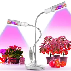 2x44 Светодиодный промышленная лампа для помещений растения 5 в USB таймер Фито лампы полного спектра Красный Синий освещение для выращивания
