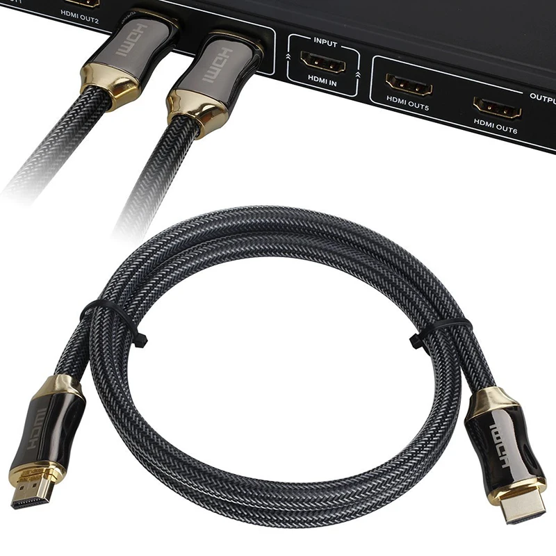 Заводской прямой 2,0 HDMI к HDMI кабель 4K ТВ адаптер кабель для HD tv lcd ноутбука PS3 проектор ПК 1 м 2 м 3 м 5 м 8 м 10 м 20 м